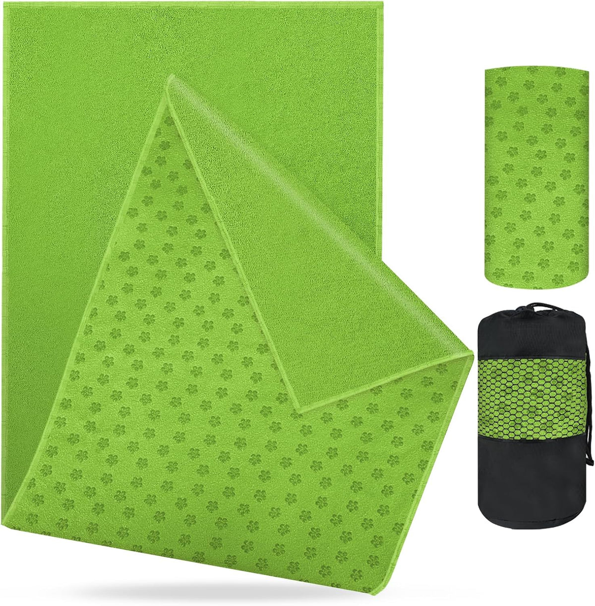 flintronic Toalla de yoga, toalla de esterilla de yoga con puntos d...