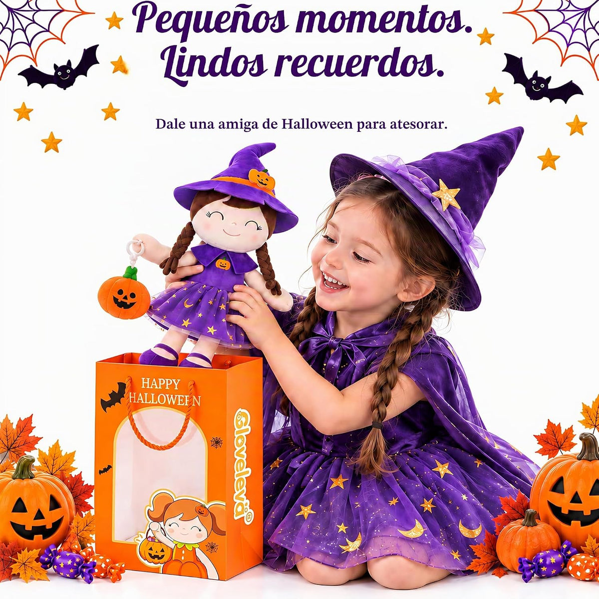 Gloveleya - Muñeca de bebé, regalo para niñas, muñecas de Halloween...
