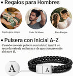 LUXEJEW Regalos para Hombres – Pulsera para Hombre, Pulsera con Ini...