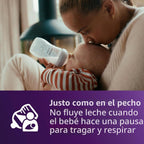 Philips Avent Biberones naturales, flujo medio, 9 onzas, sin BPA, p...