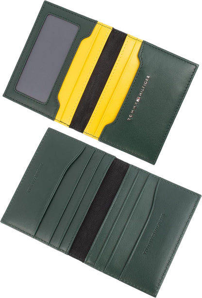 Tommy Hilfiger Cartera Passcase para hombre con ventana de identifi...