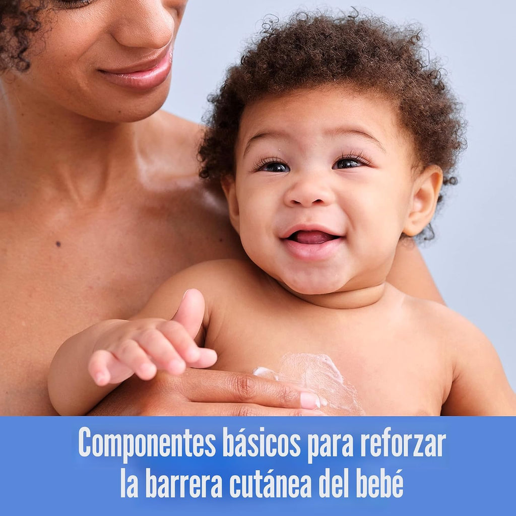 CeraVe Juego de baño para bebé, lavado y champú de 8 onzas + loción...