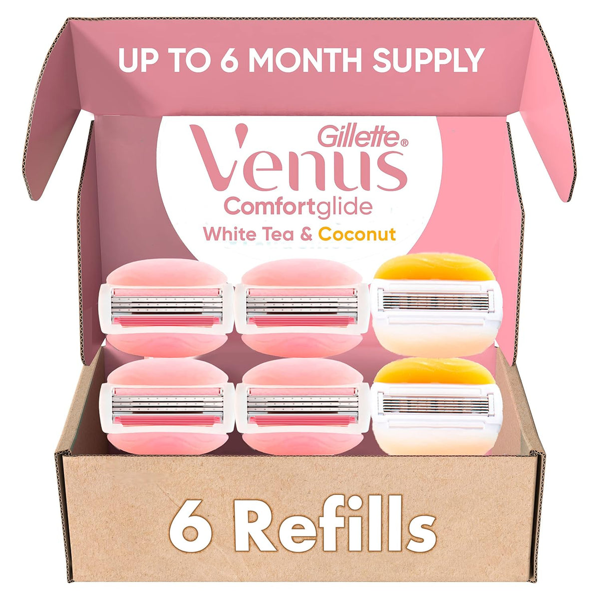 Gillette Venus ComfortGlide White Tea 4 unidades, con Gillette Venu...