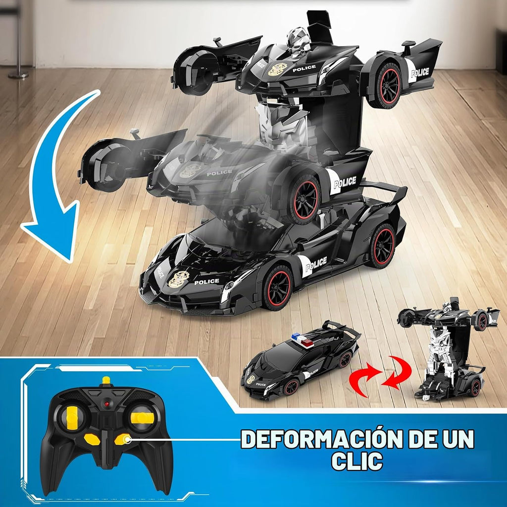 FDJ Auto a control remoto \u2013 Robot transformador de coche, un b...