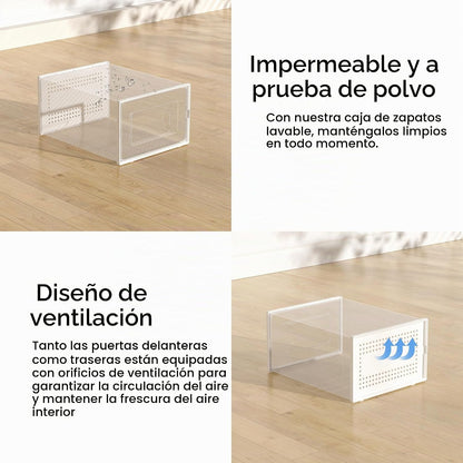 Foluck Caja de almacenamiento de zapatos extragrande, paquete de 15...