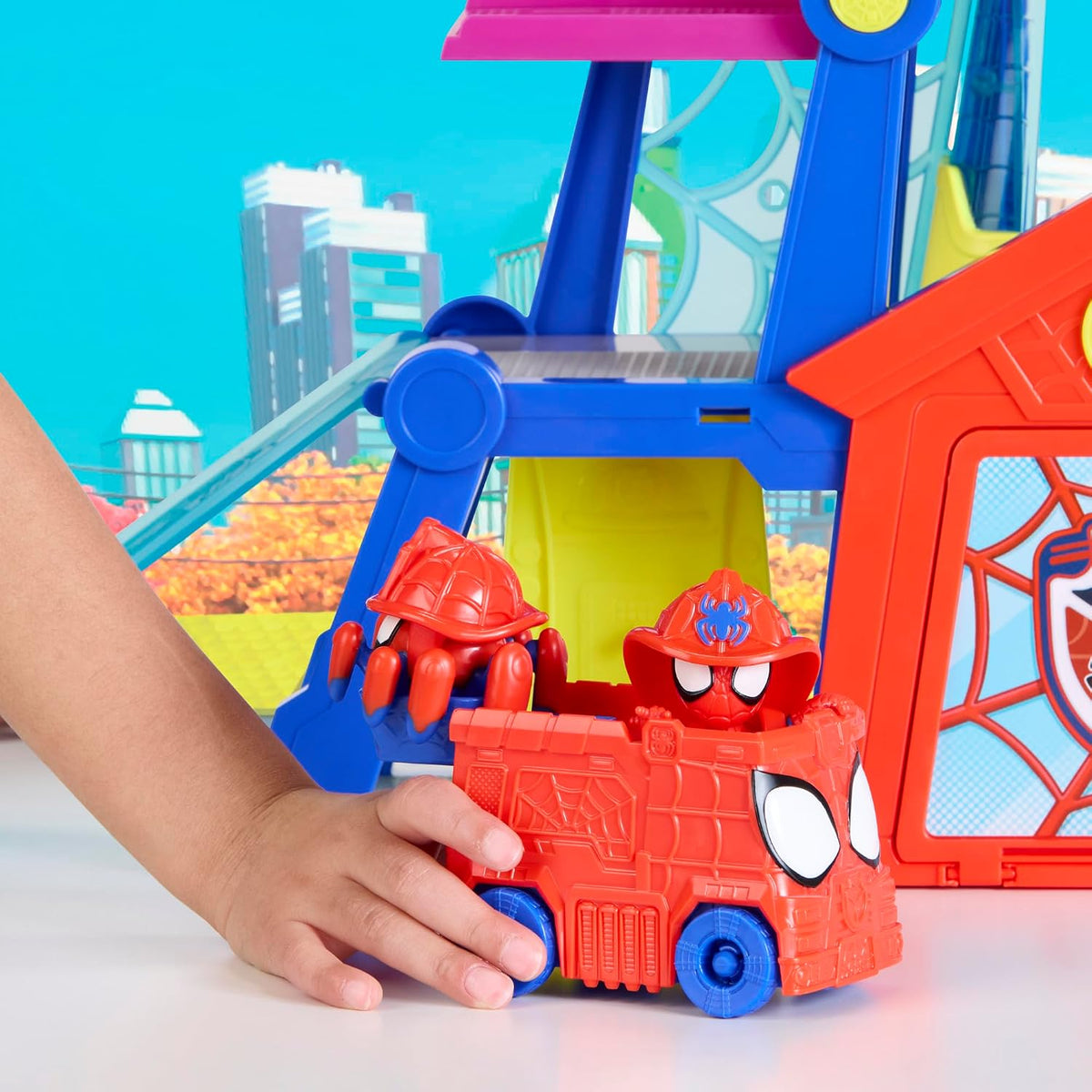Marvel Spidey y sus increíbles amigos Rescue-Webs Web-Quarters Play...