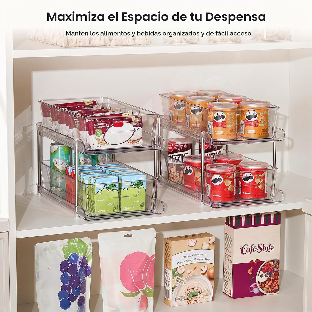Vtopmart Paquete de 2 organizadores extraíbles más grandes para deb...