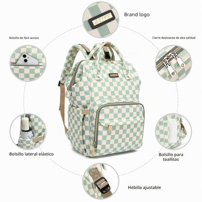 GAIVP Mochila para pañales de bebé para mamá, bolsa de pañales de v...