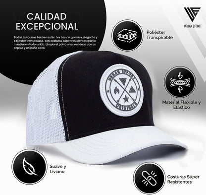Urban Effort Trucker Hat para hombre – Gorra de béisbol con parte t...