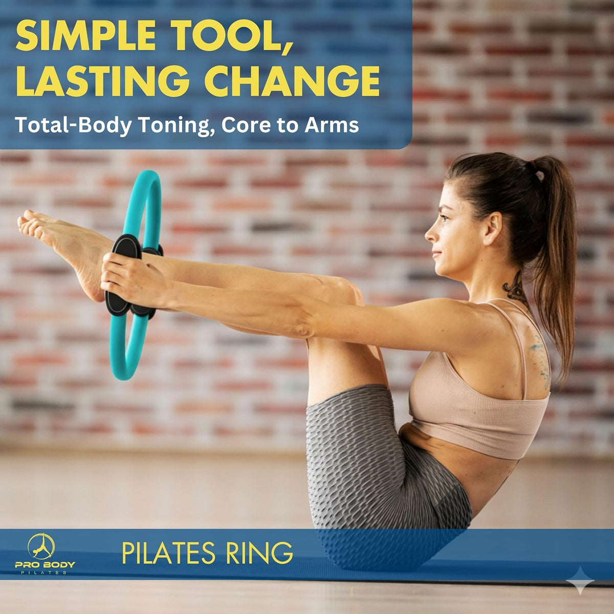 ProBody Pilates Círculo de Fitness \u2013 Anillo de Pilates de 14 P...