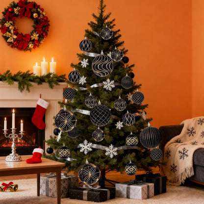 Lanpn 6 bolas de Navidad grandes de 6 pulgadas, decoraciones colgan...