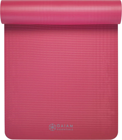 Gaiam Tapete de yoga grueso, esterilla de ejercicio y fitness con c...
