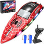 Barco RC para niños Barco de control remoto 2.4Ghz con 7 luces LED...