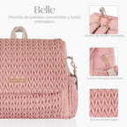 Hannah &amp; Sophia Belle - Mochila y bolsa de pañales convertible...