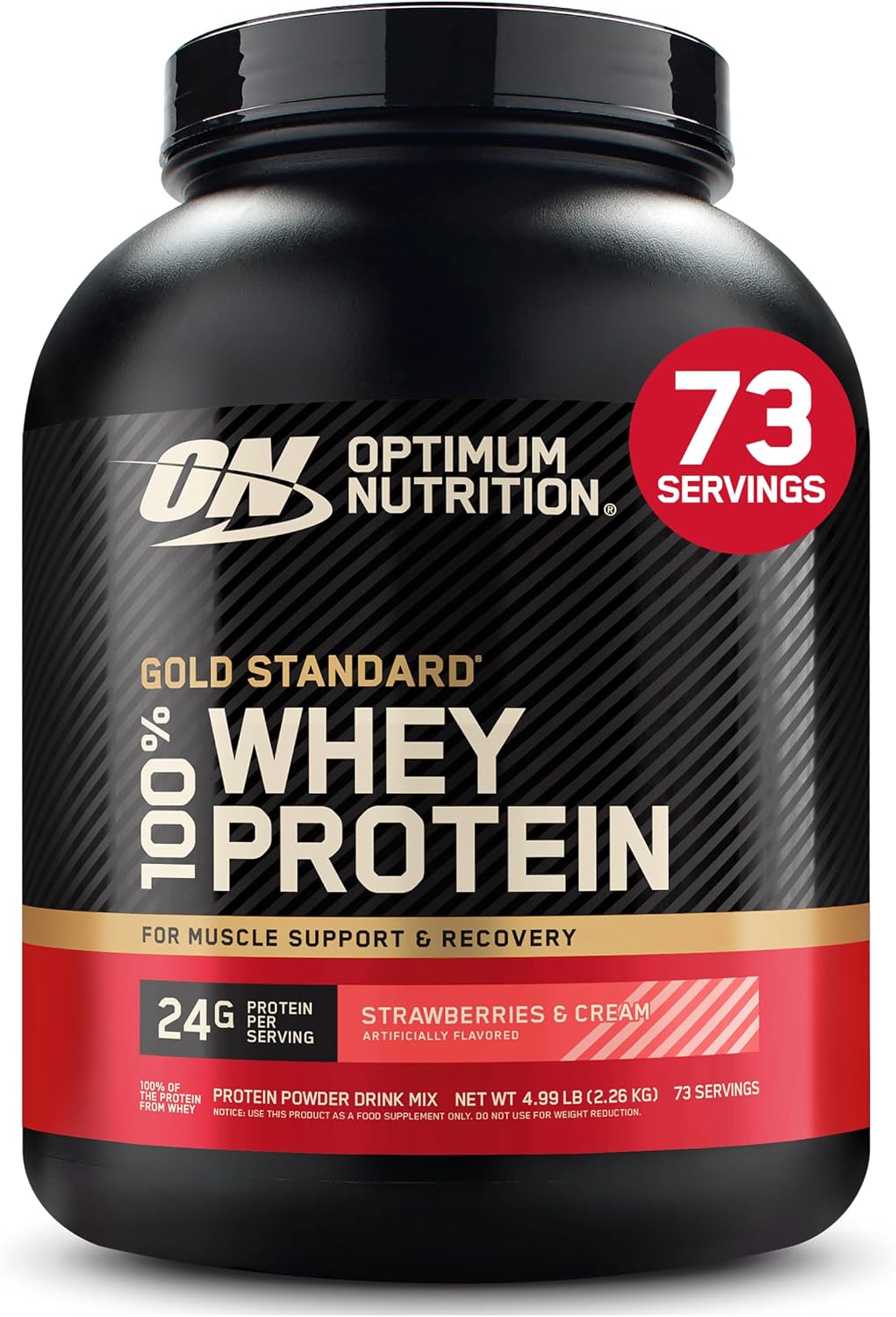 Optimum Nutrition Gold Standard 100% proteína de suero en polvo, fr...