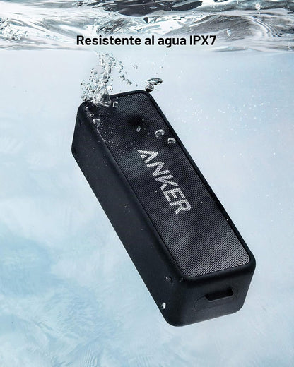 Anker Soundcore 2 Altavoz Bluetooth portátil, 24 horas de reproducc...