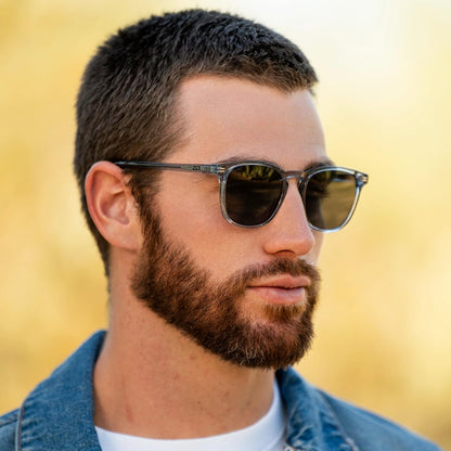 WMP Eyewear - Gafas de sol polarizadas modernas y redondas para hom...