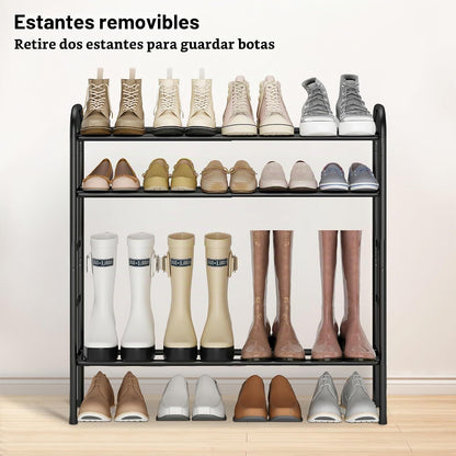 STO STO Zapatero Expandible, Zapatero Metálico de 5 Niveles para Ar...