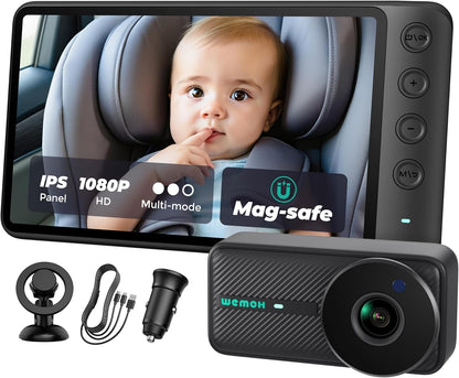 WEMOH Cámara magnética del coche del bebé con el monitor de 5"...