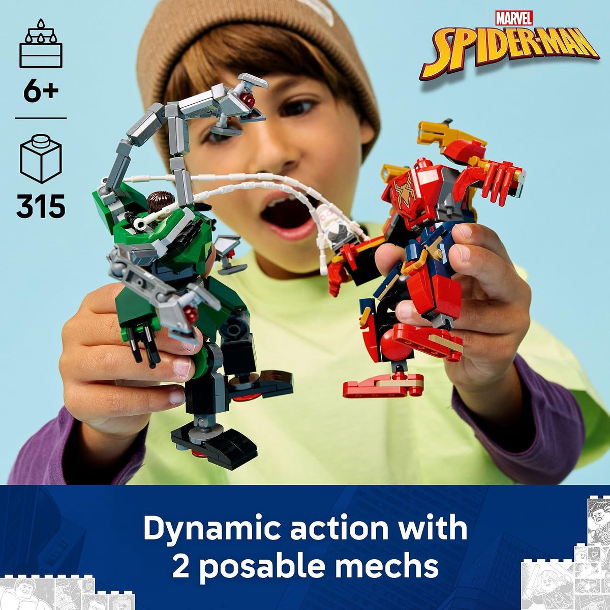 LEGO Marvel Batalla Mecánica: Spider-Man vs. Doc Ock 76338 | Juguet...