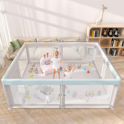 Hiaksedt Baby Playpen Parques para bebés y niños pequeños | Patio d...