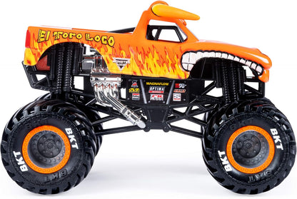 Monster Jam Oficial - El Toro Loco Monster Truck, vehículo fundido...
