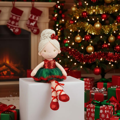 Muñeco de peluche Clara Christmas Ballerina de 16" de June Garden |...