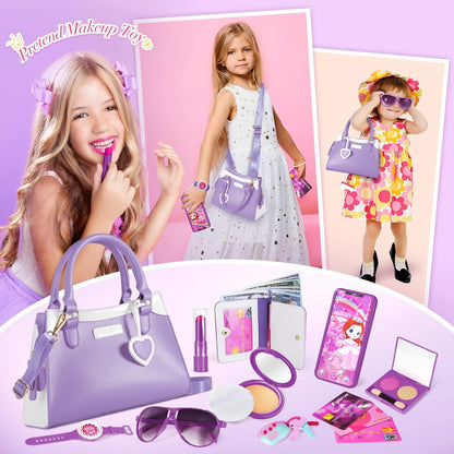 Shemira - Bolso de juego para niñas pequeñas, juguetes de princesa...