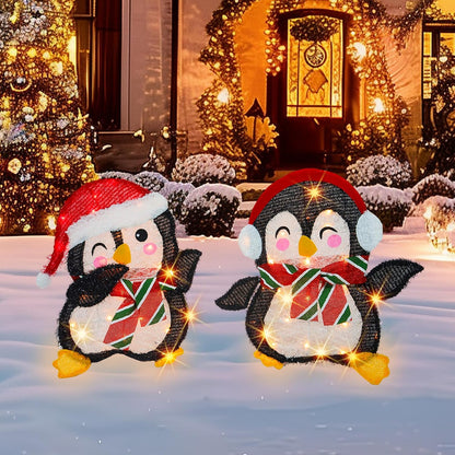 Dazzle Bright - Decoraciones navideñas para exteriores, juego de 2...