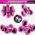 QUNREDA - Autos RC, coche de control remoto rosa para niñas, 2.4 GH...