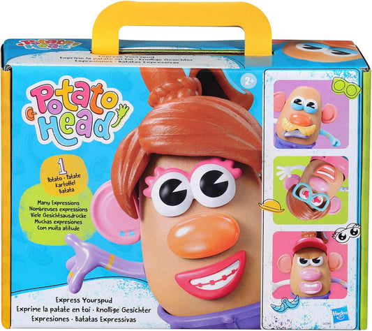 Potato Head Express Yourspud Playset con 1 cuerpo de papa y 32 acce...