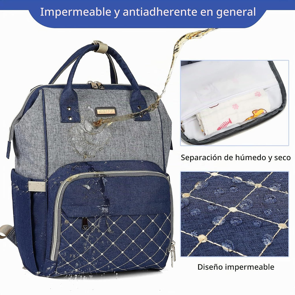 Mochila para pañales, bolsas de pañales para bebés, niñas y niños,...