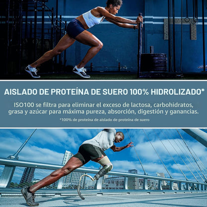 Dymatize Polvo de proteína ISO100, 100% aislado de suero de leche |...
