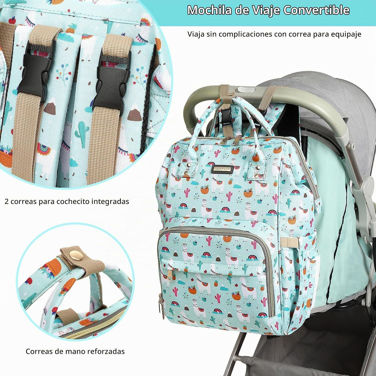 GAIVP Mochila para pañales, bolsas de pañales para bebés, niñas y n...