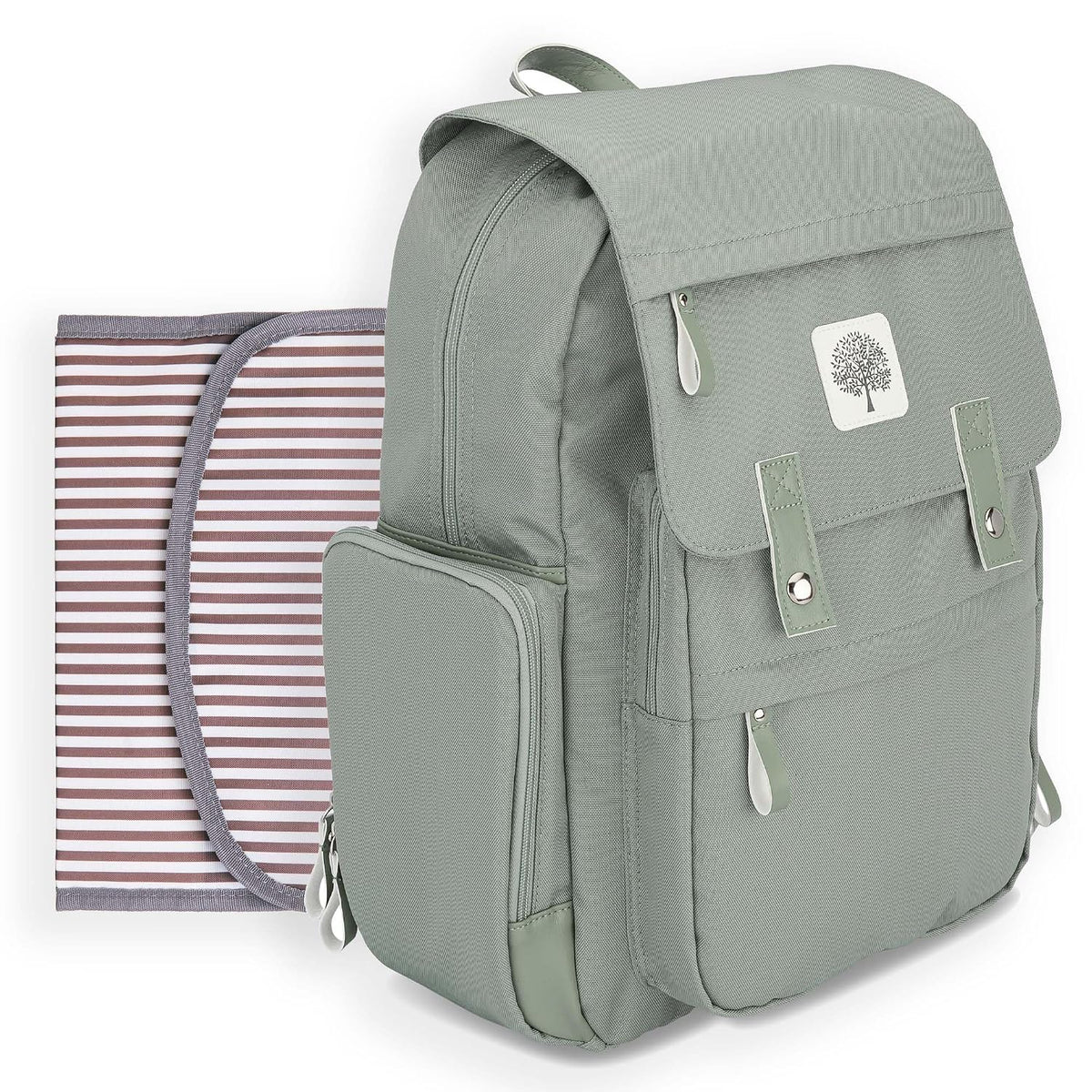 Parker Baby Co. - Mochila para pañales con cambiador, color salvia...