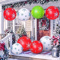 Jetec - 12 bolas inflables gigantes de Navidad para exteriores, 12...