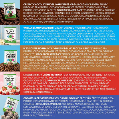 Paquete variado de proteína vegana orgánica en polvo, cinco sabores...