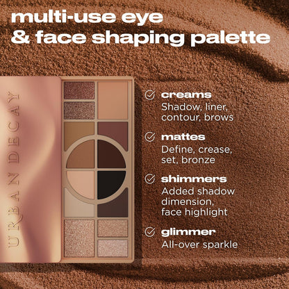 Urban Decay Paleta de sombras de ojos con forma desnuda, paleta neu...