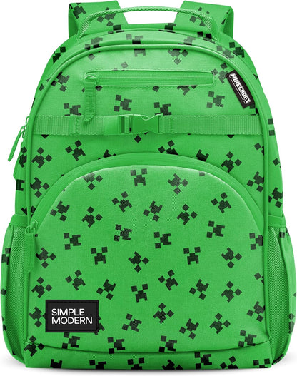 Simple Modern Minecraft Mochila para niñas, niños | 18L | Fletcher...