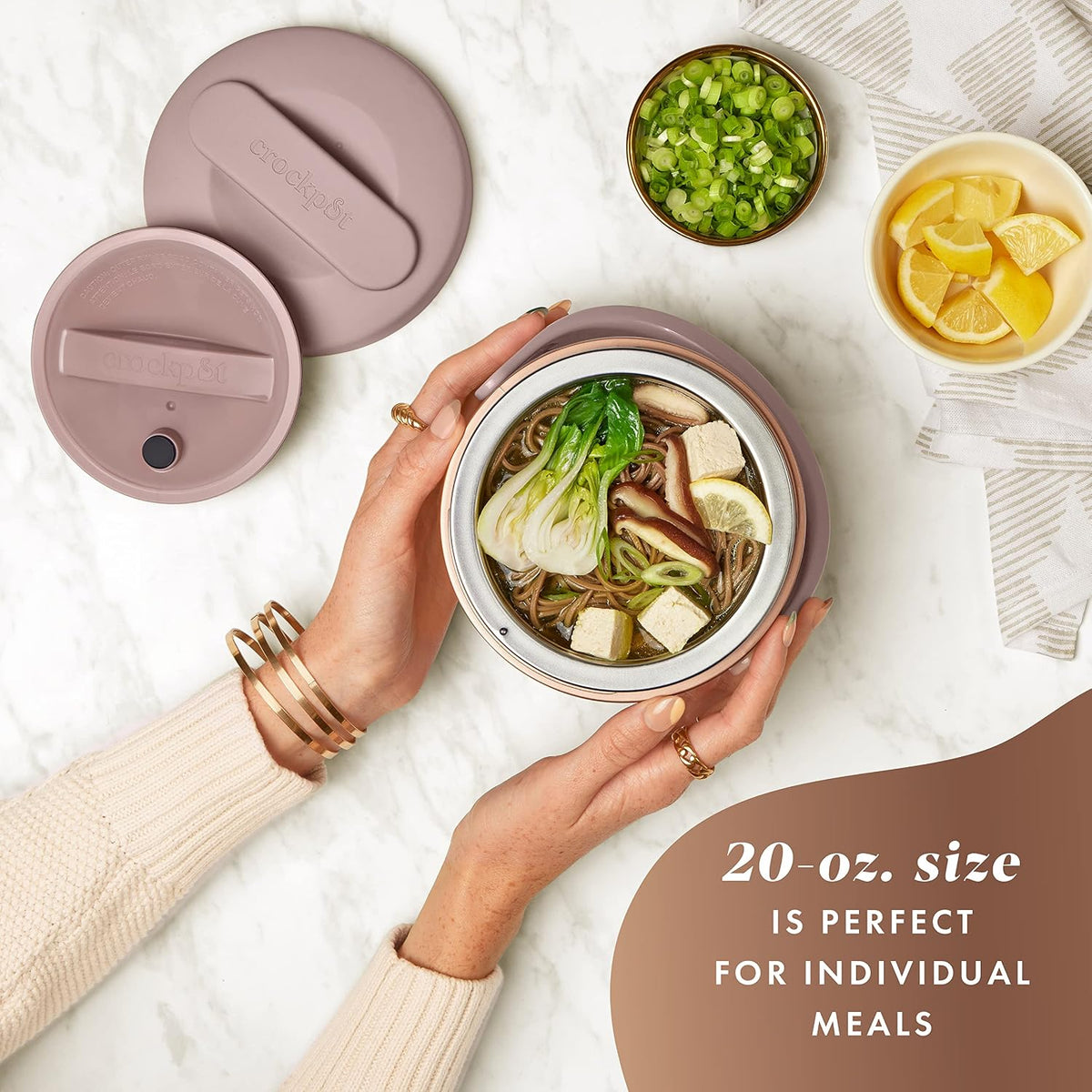 Fiambrera eléctrica Crock-Pot, calentador de alimentos portátil par...