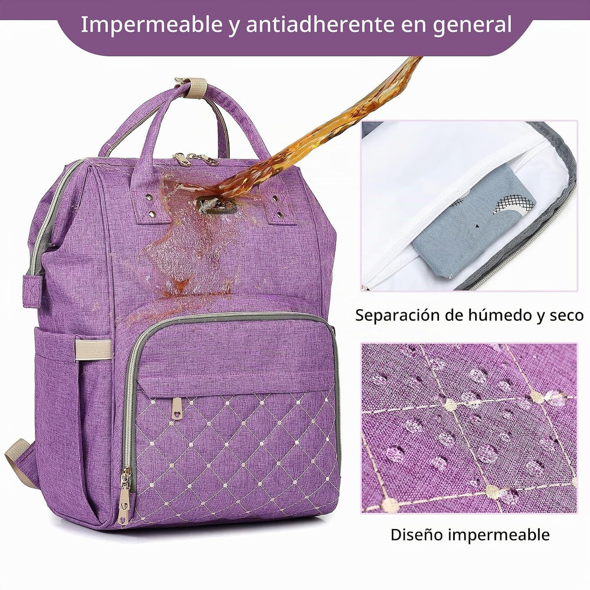 GAIVP Mochila para pañales, bolsas de pañales para bebés, niñas y n...