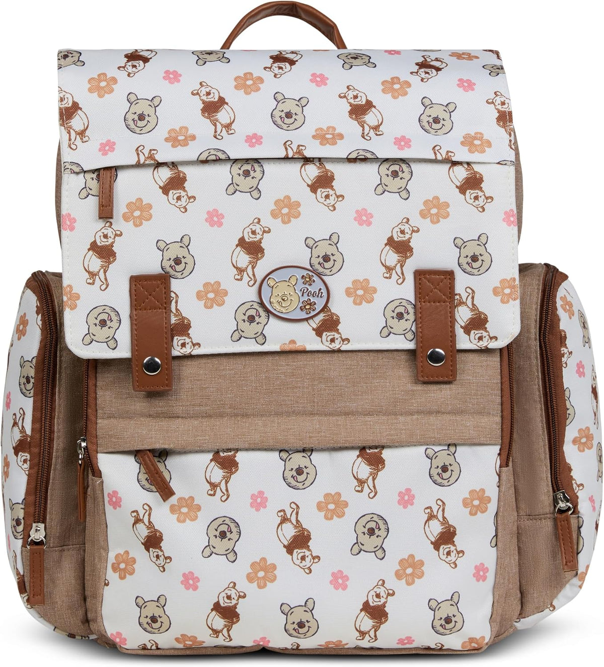 Disney Winnie the Pooh - Mochila para pañales con cambiador, bolsa...