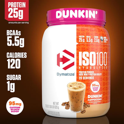 Dymatize ISO100 100% aislado de proteína de suero hidrolizada en po...
