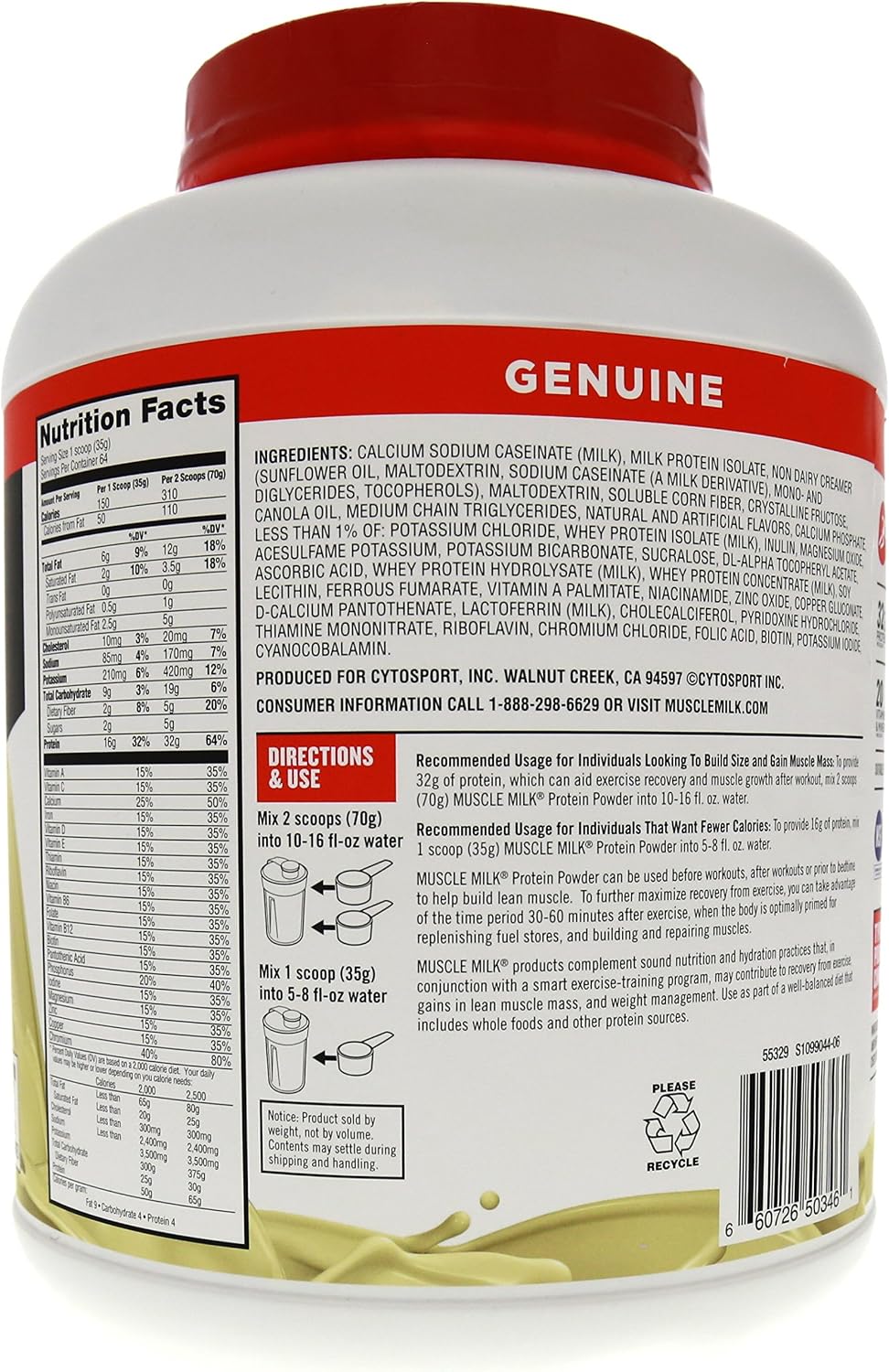 Cytosport leche para ganar masa muscular, 56950, 1, 1