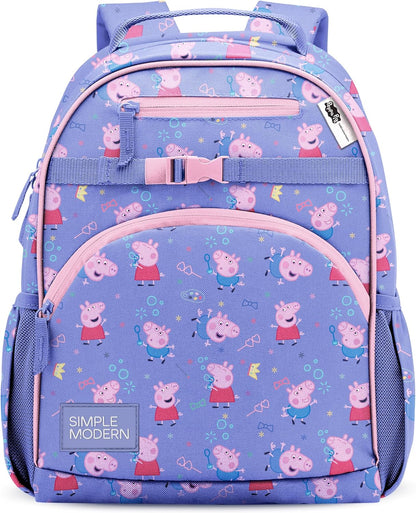 Simple Modern Peppa Pig - Mochila infantil para escuela, niñas, niñ...