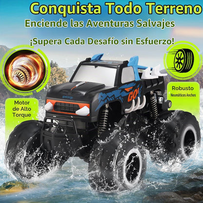 Threeking 1:16 Camión Monstruo Anfibio Todo Terreno Coche de Contro...