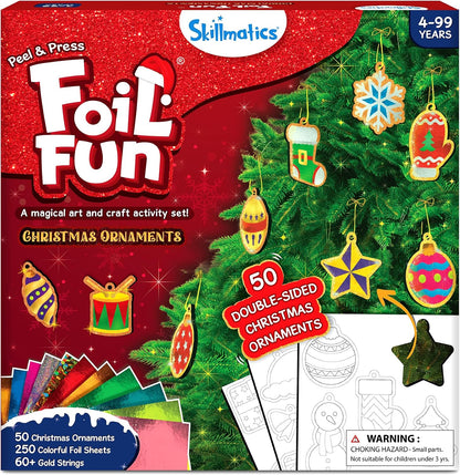 Skillmatics - Divertidos adornos de Navidad, arte de aluminio, rega...