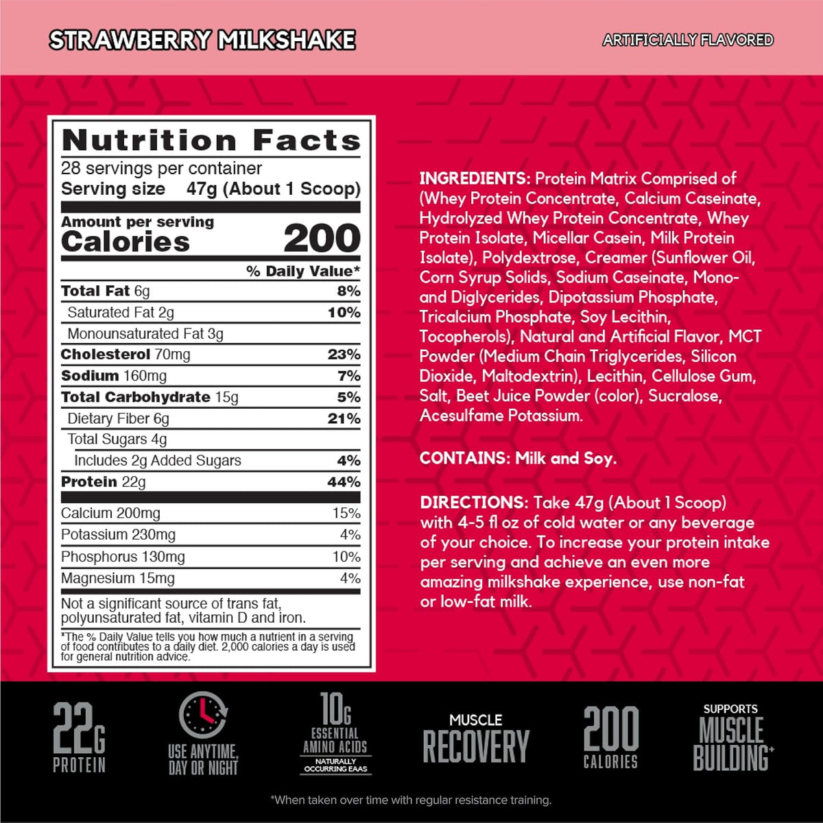 BSN SYNTHA-6 Proteína de suero en polvo, proteína de fresa en polvo...