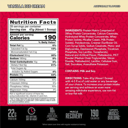 BSN SYNTHA-6 Proteína en polvo premium, helado de vainilla, 28 porc...