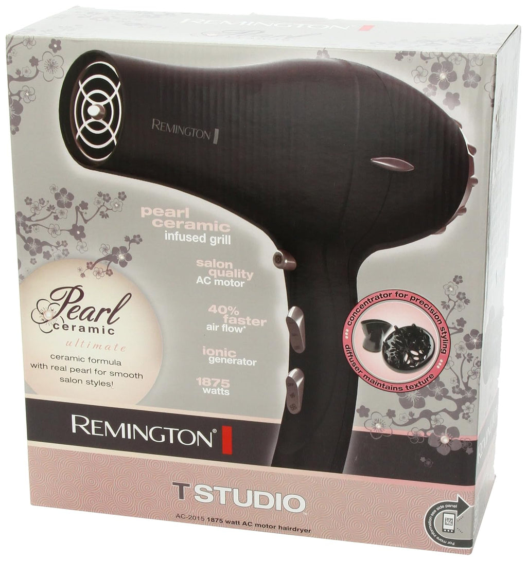 Secador de pelo de cerámica perlada, Remington AC2015 T|Colección S...
